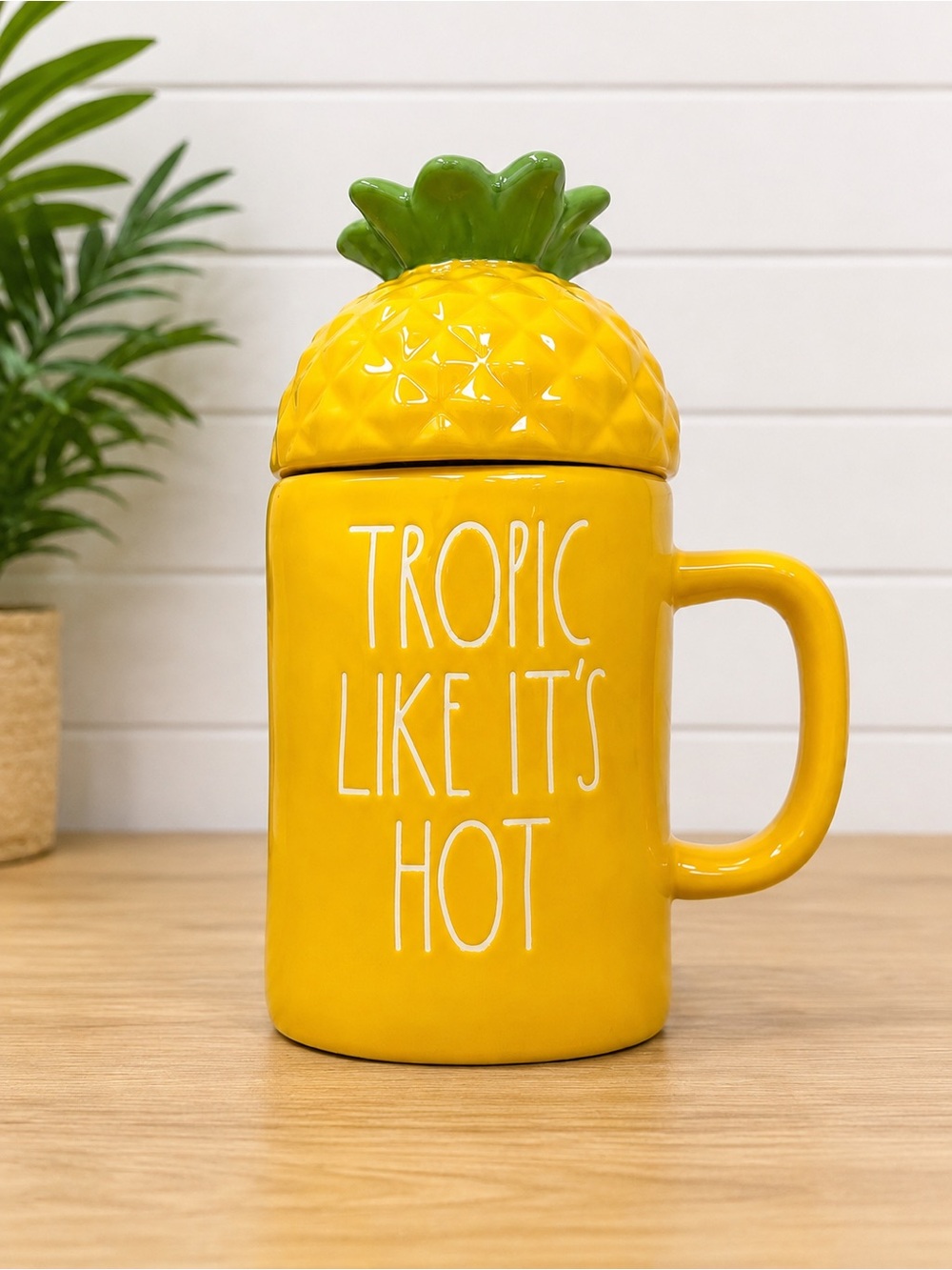 Tropic Like It’s Hot Rae Dunn Mug w/Topper
